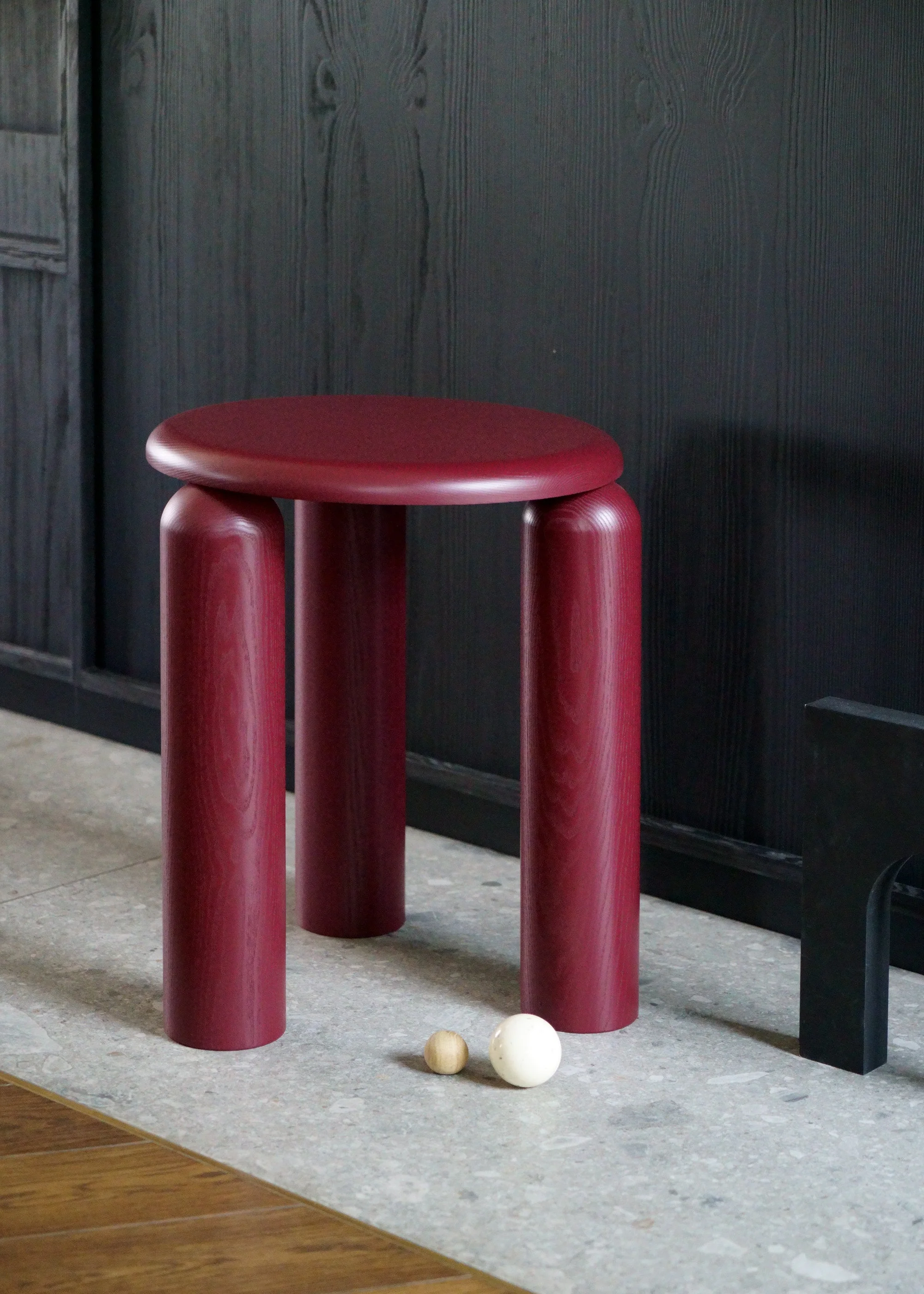 NEO HIGH table / Burgundy - Image 2